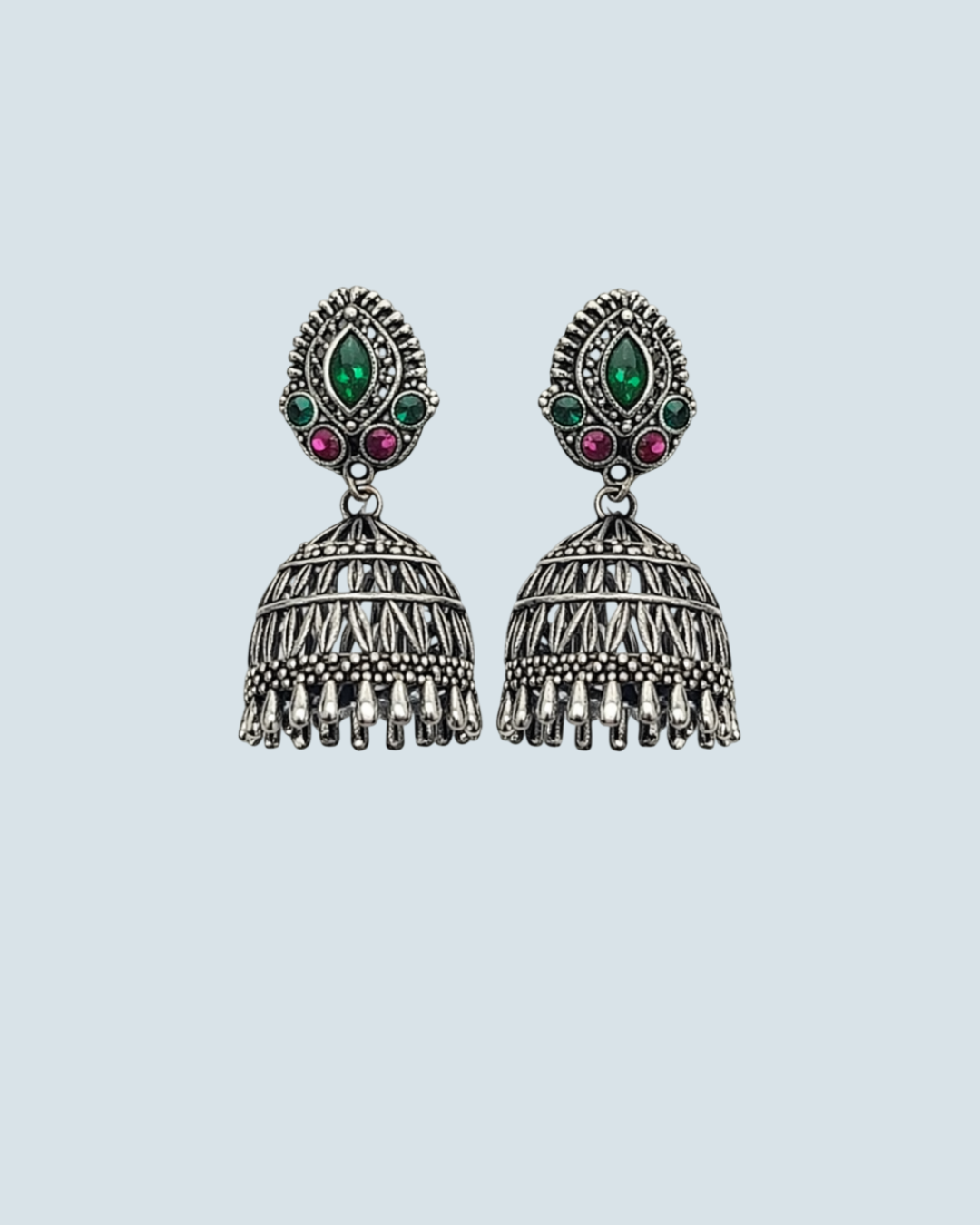 Oxidized Leaf Jhumka