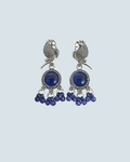 Oxidized Peacock Earrings