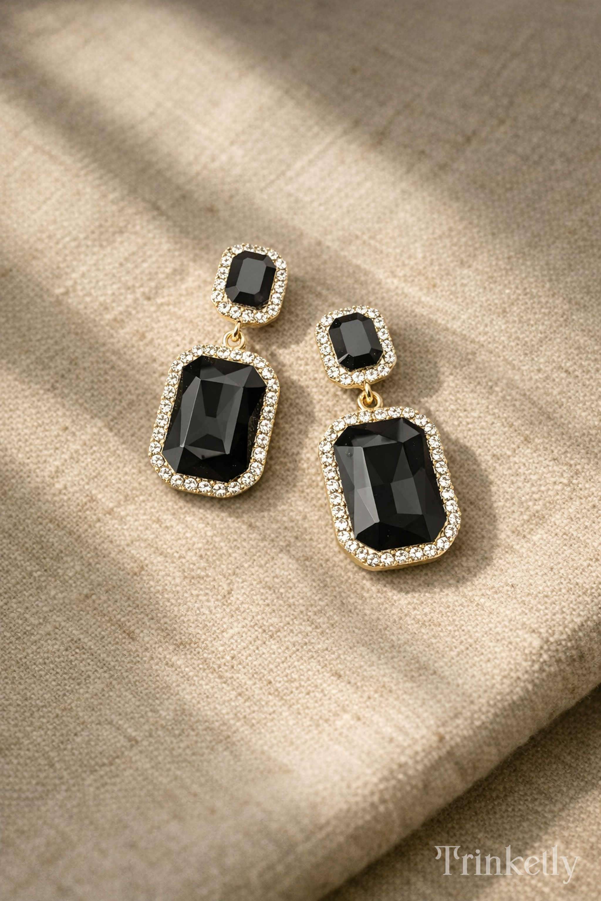 Glam Drop Crystal Earrings