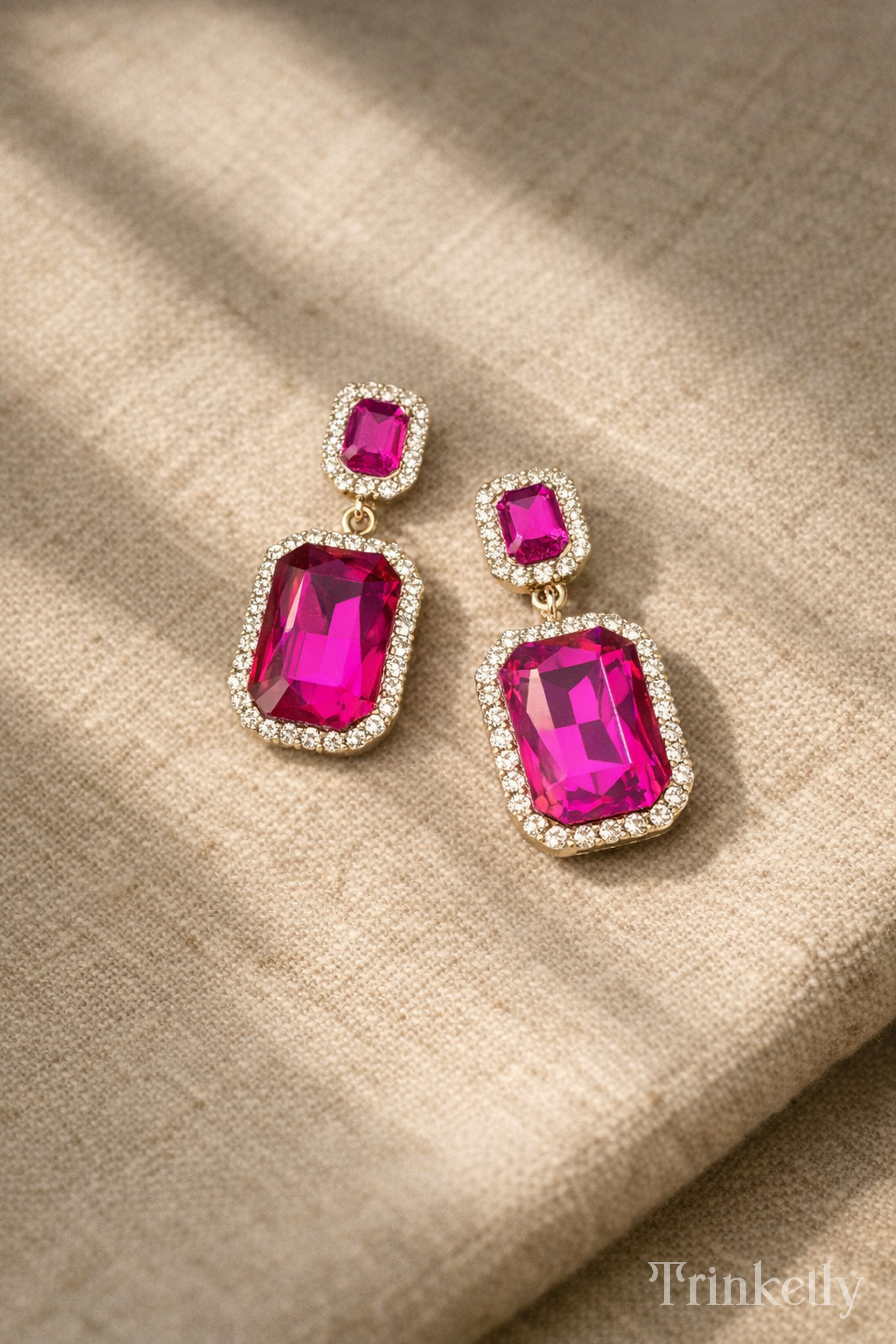 Glam Drop Crystal Earrings