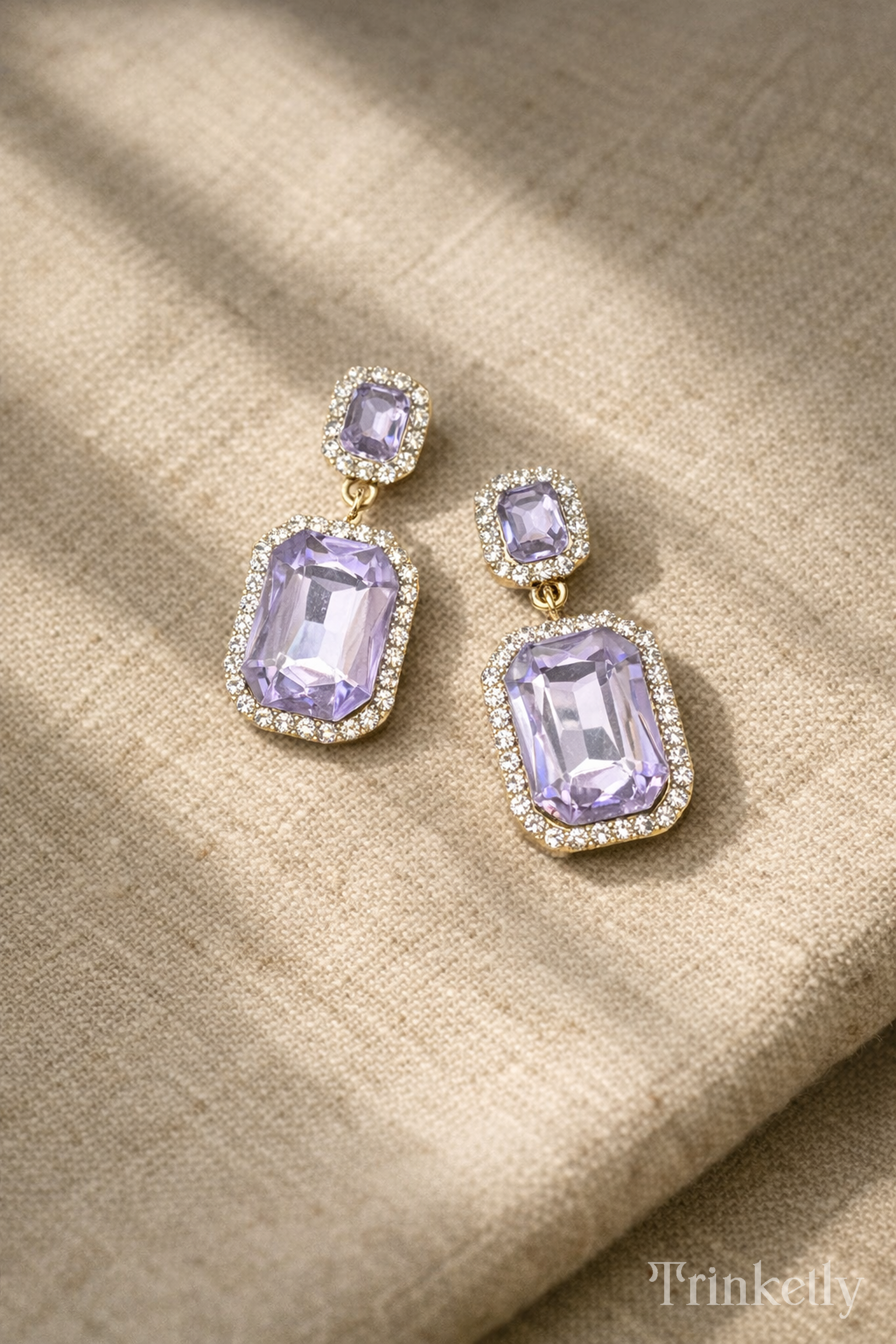 Glam Drop Crystal Earrings