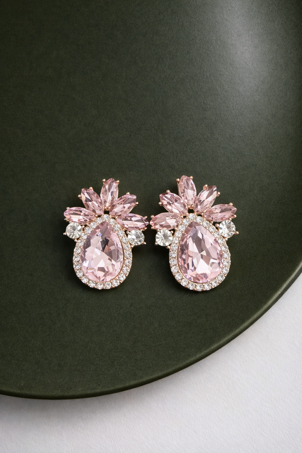 Royal Teardrop Stone Earrings