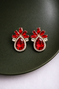 Royal Teardrop Stone Earrings