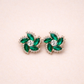 Swirl Crystal Studs