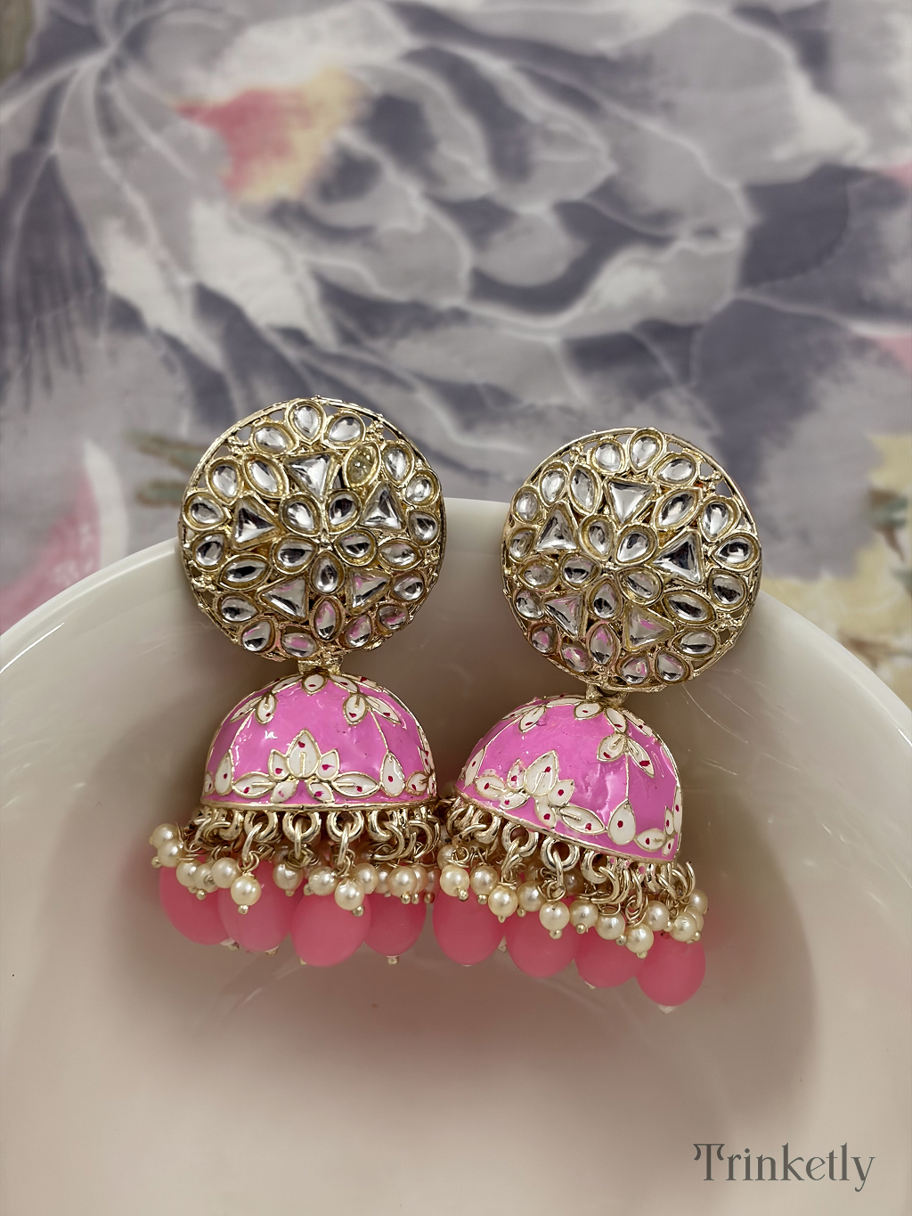 Kundan Meenakari Jhumka