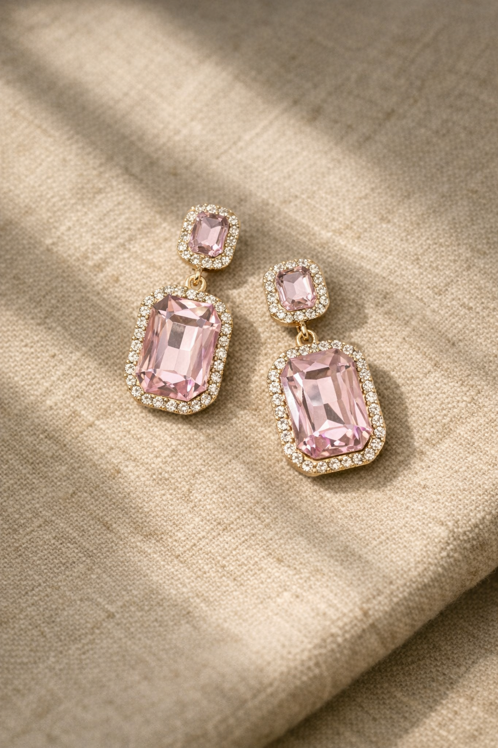 Glam Drop Crystal Earrings