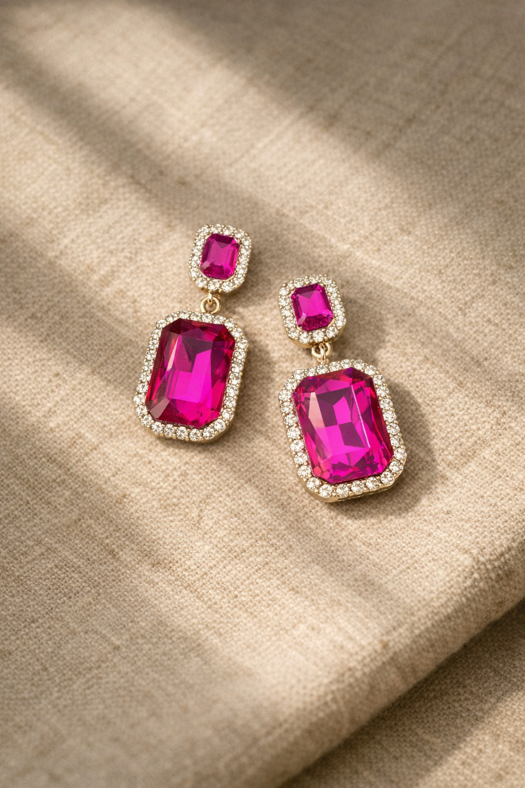 Glam Drop Crystal Earrings