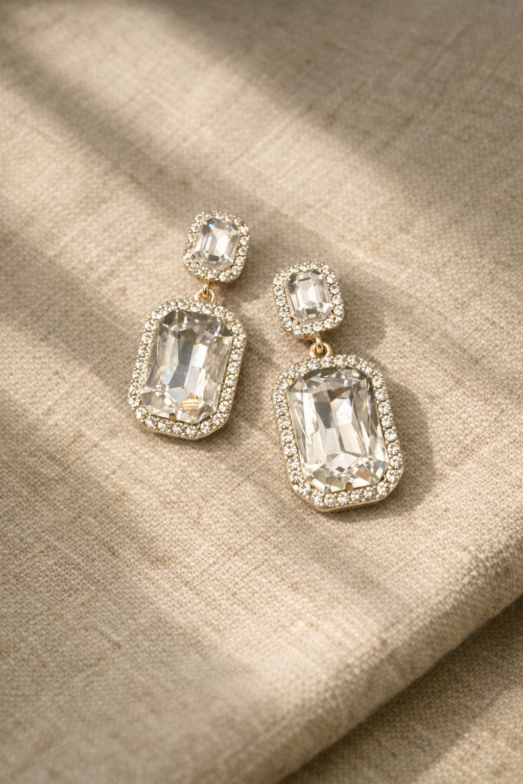 Glam Drop Crystal Earrings