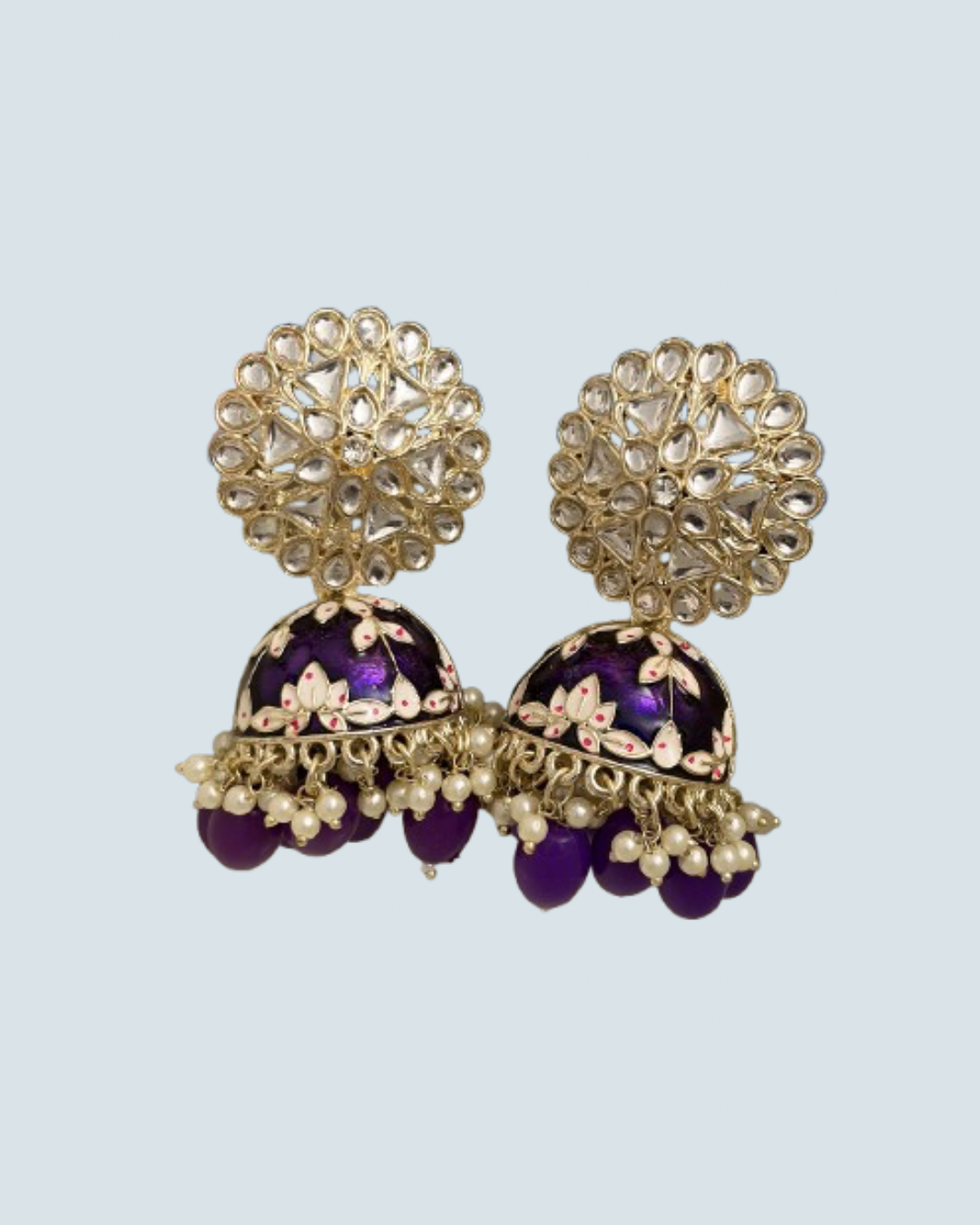 Kundan Meenakari Jhumka