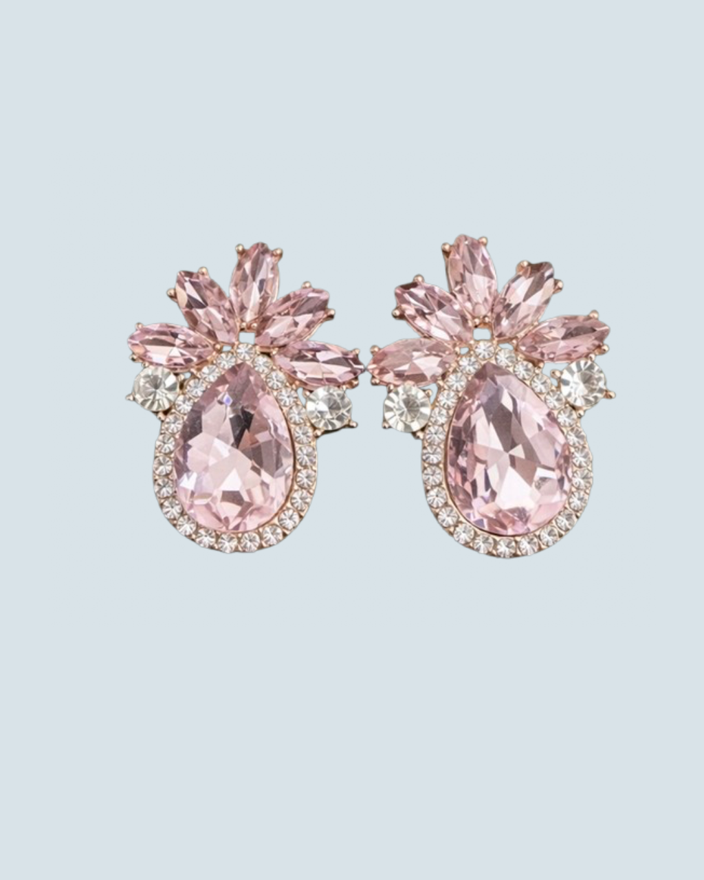 Royal Teardrop Stone Earrings