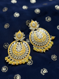 Lotus Chandbali Earrings
