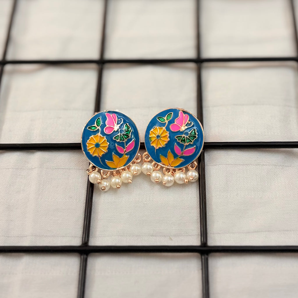 Bloom Meenakari Studs