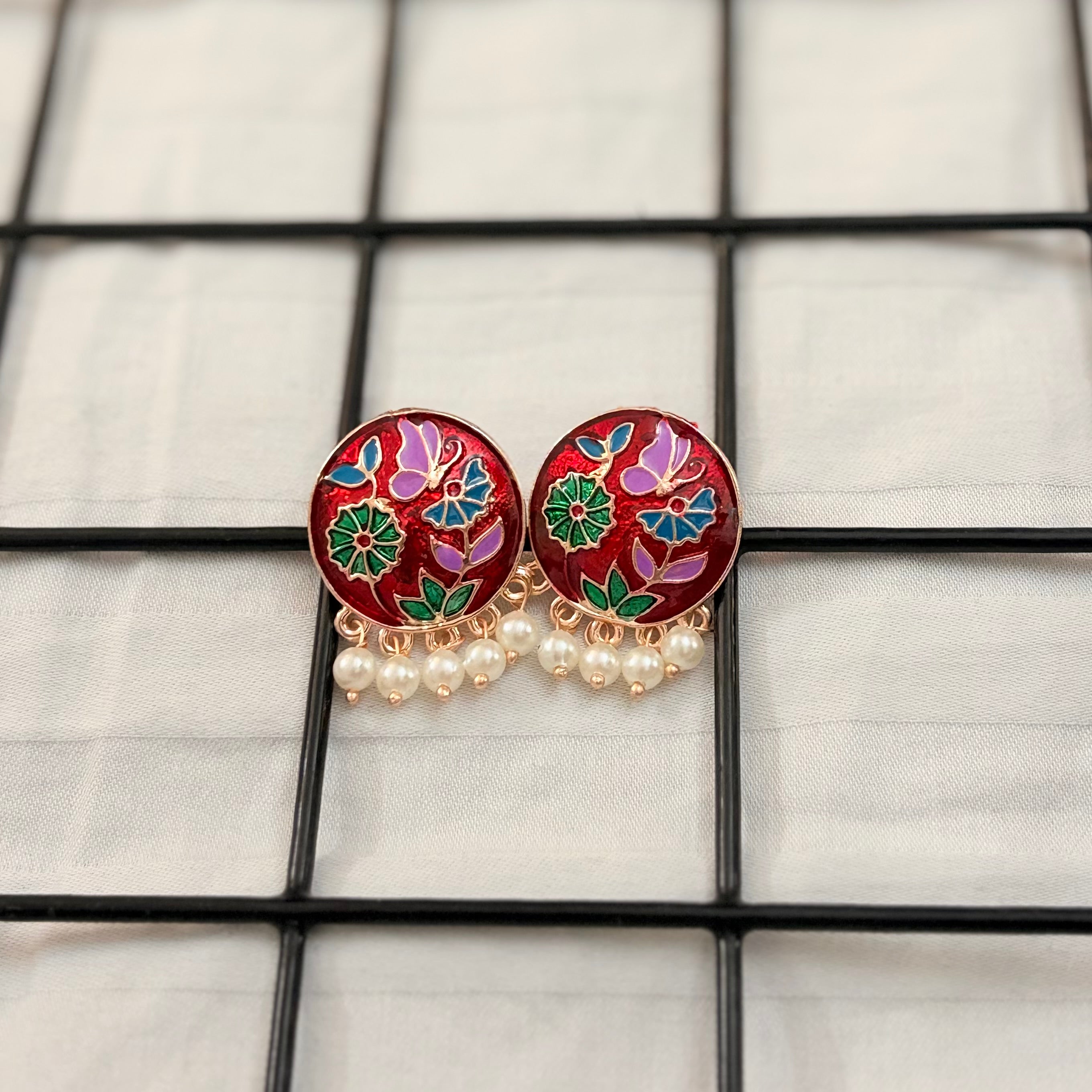 Bloom Meenakari Studs