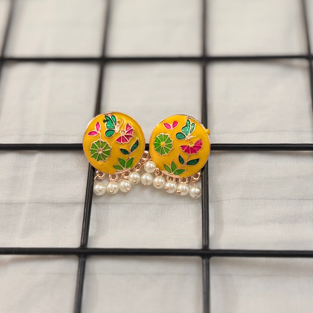 Bloom Meenakari Studs