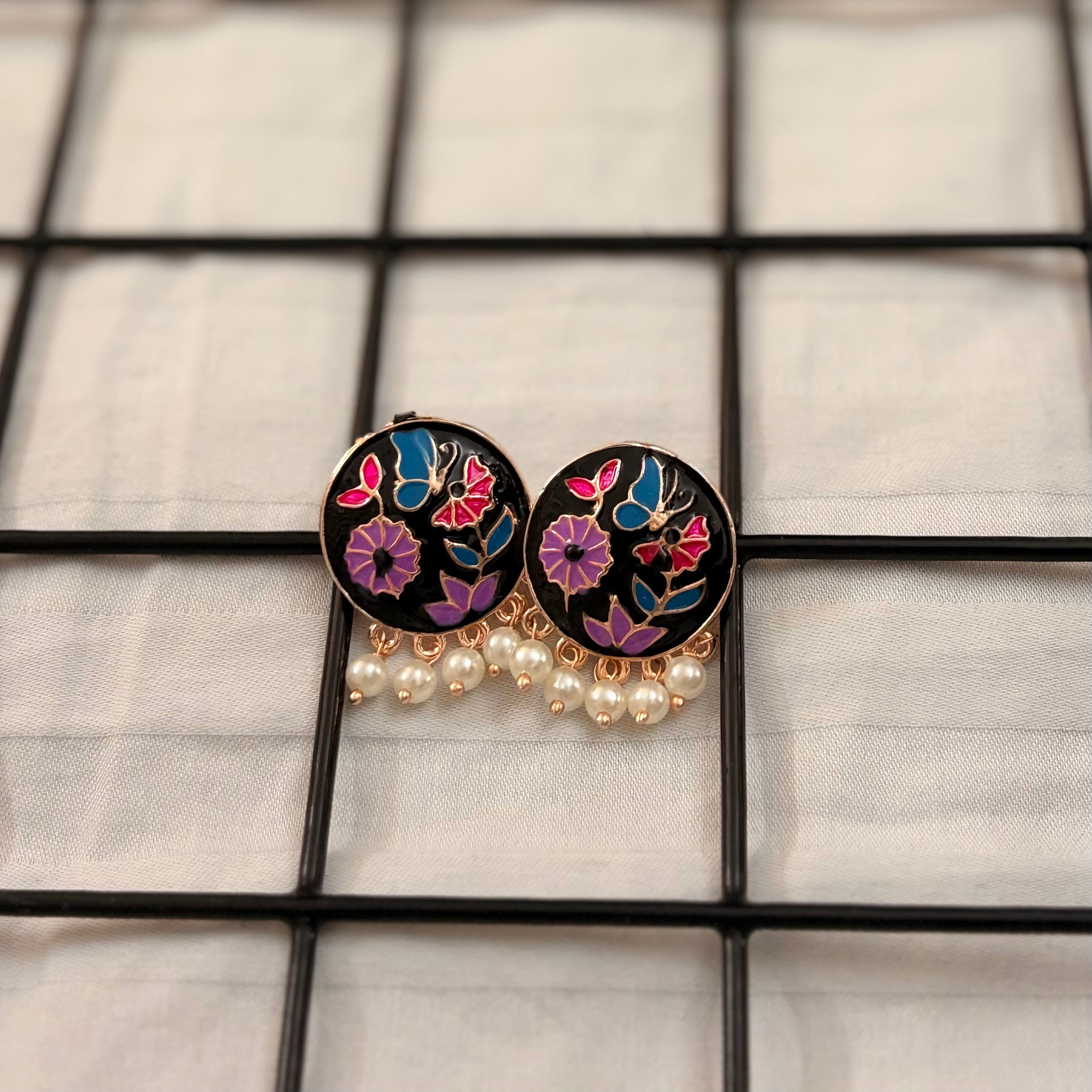Bloom Meenakari Studs
