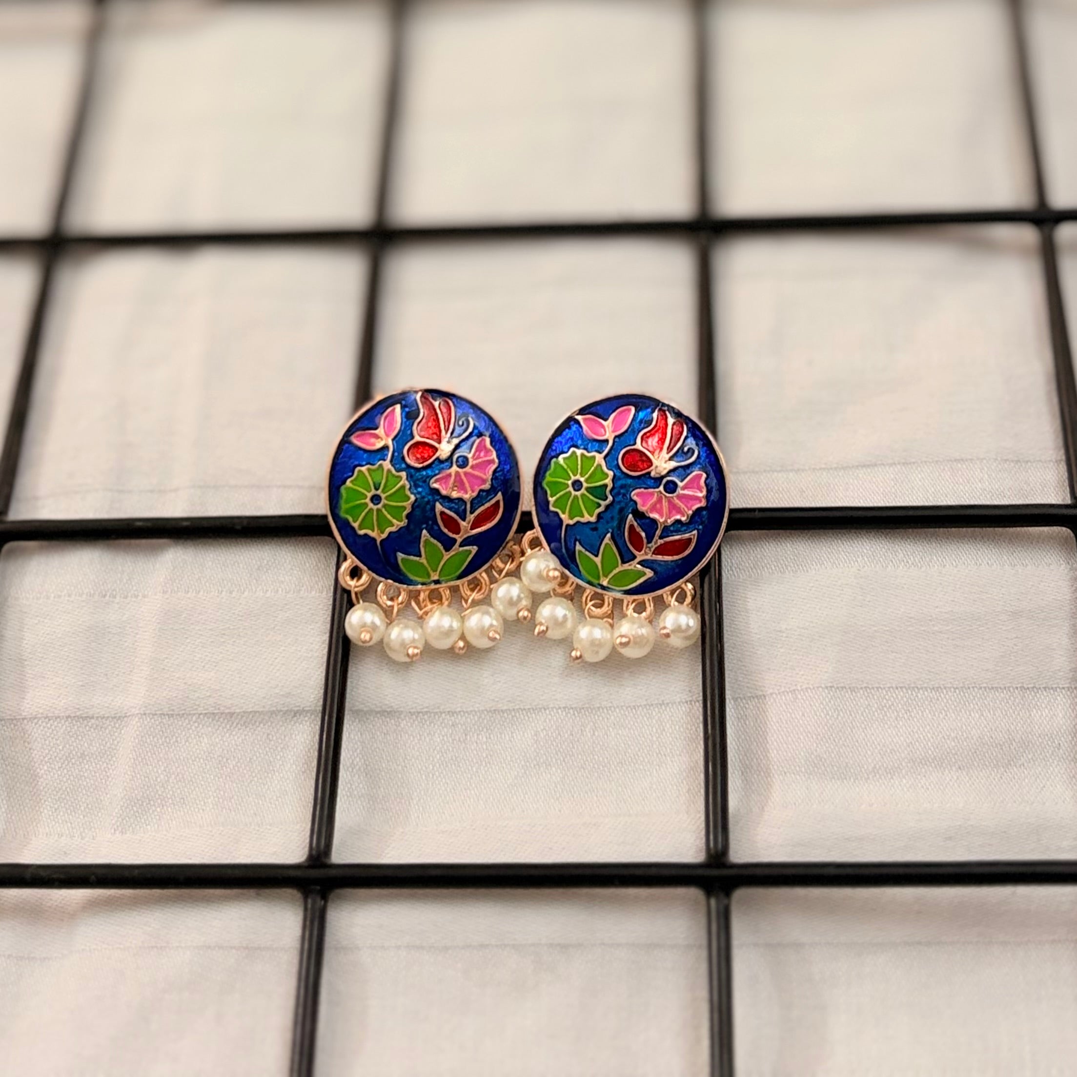 Bloom Meenakari Studs