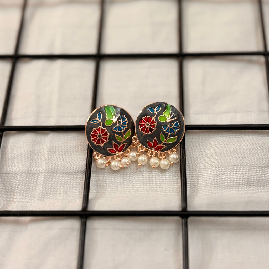 Bloom Meenakari Studs