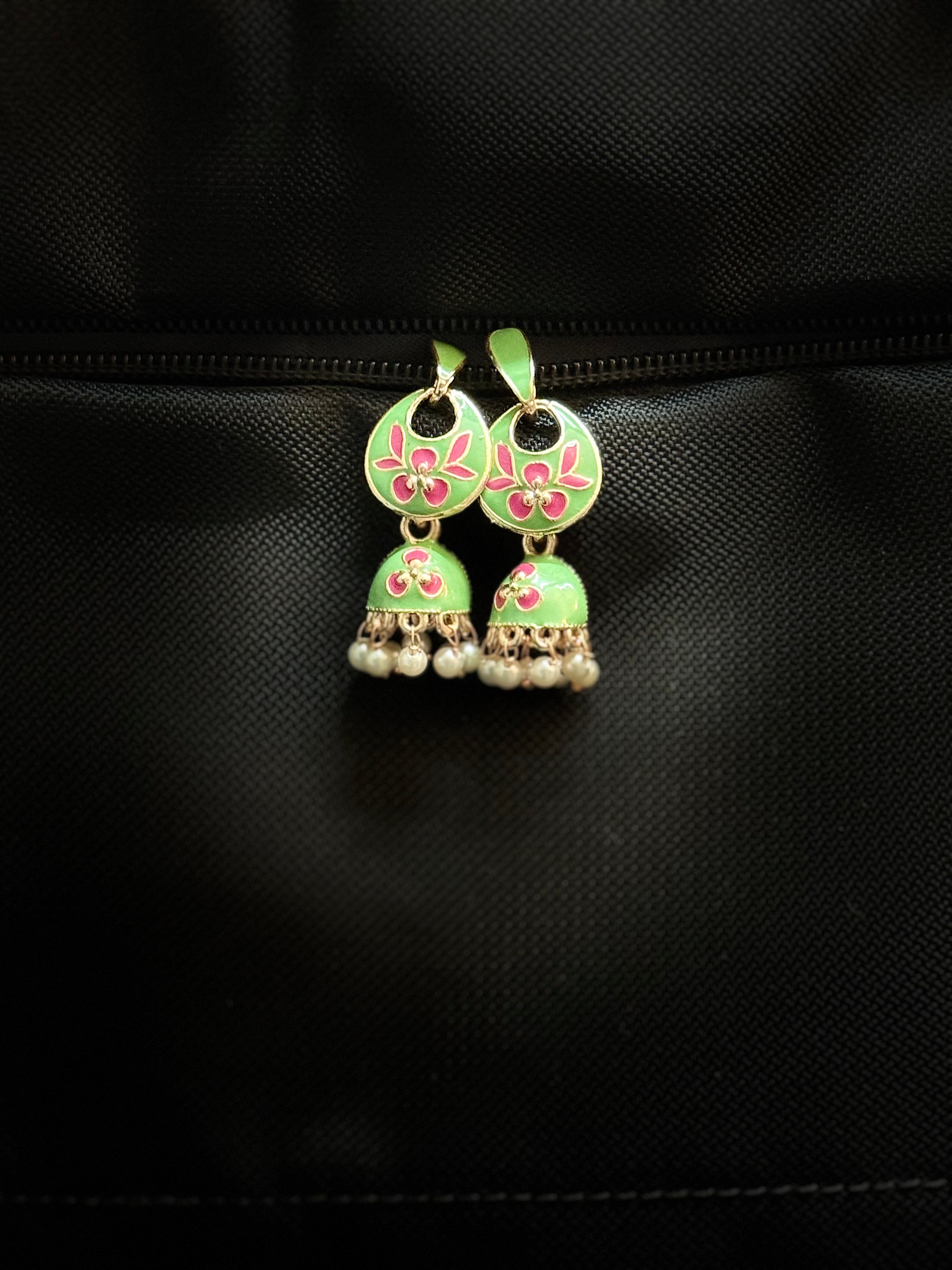 Leaf Blossom Jhumka